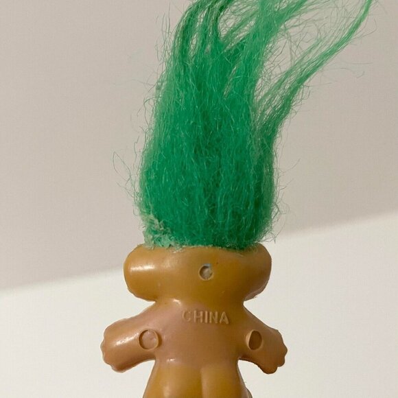Vintage Mini Troll Doll Pencil Topper 1.25 Inch Collectible Toy - Picture 8 of 16